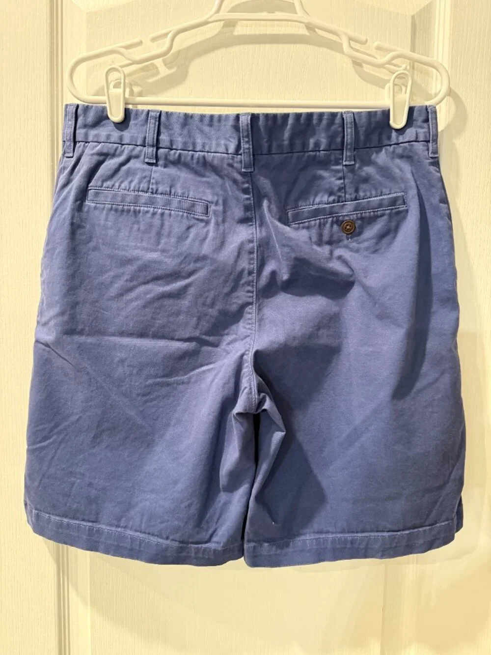 Land's End Men's Traditional Fit Chino Shorts Medium Blue Size 32 8.5